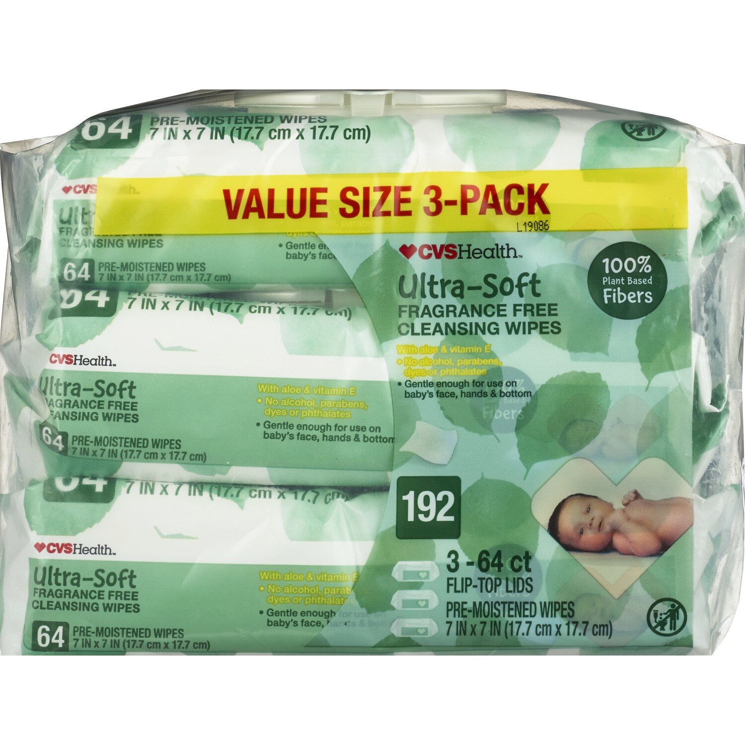 CVS Health Natural Baby Wipes, 192CT
