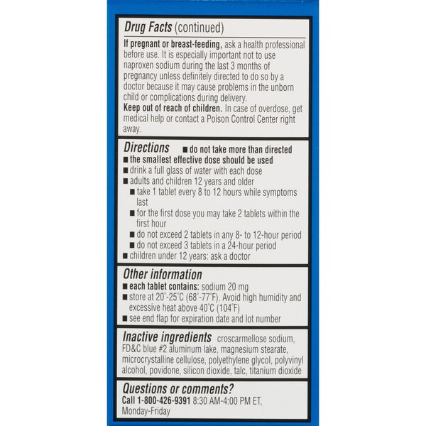 CVS Health Back & Muscle Pain Naproxen Sodium 220 MG Tablets
