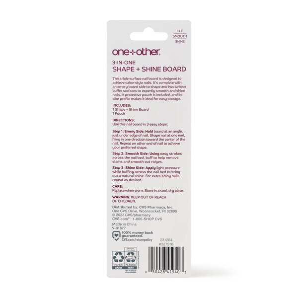 one+other 3-Sided Shape & Shine Board