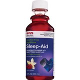 CVS Health Nighttime Sleep Aid Diphenhydramine HCI Liquid, Cherry Vanilla, 12 FL OZ, thumbnail image
