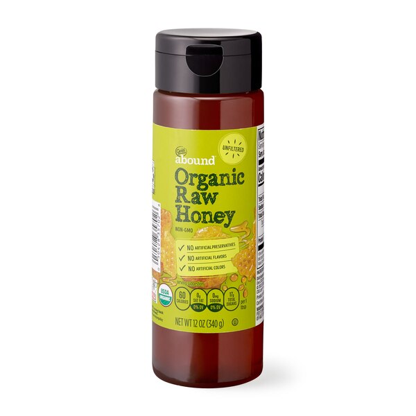 Gold Emblem Abound Organic Raw Honey, 12 oz