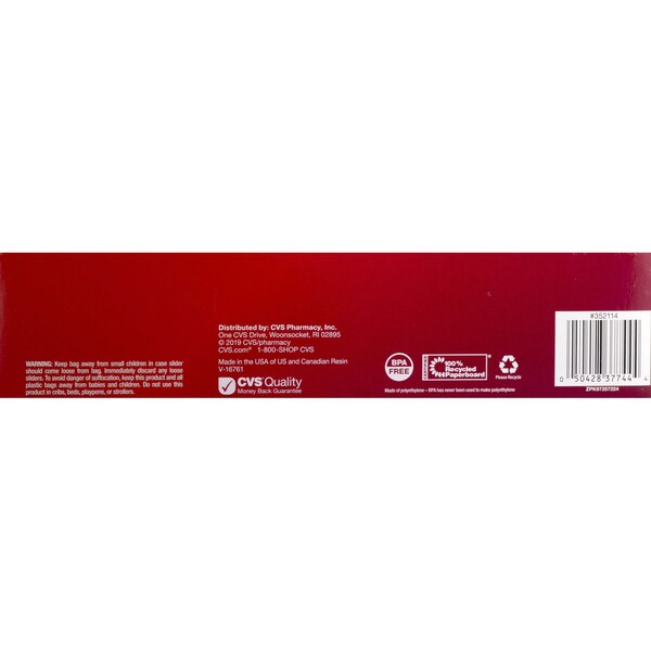 Total Home Gallon Freezer Bags with Easy-Close Slider, 10 ct