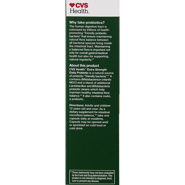 CVS Health Extra Strength Daily Probiotic Capsules