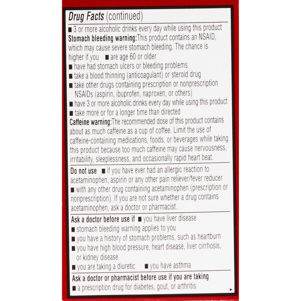 CVS Health Extra Strength Headache Relief Acetaminophen, Aspirin (NSAID) & Caffeine Geltabs