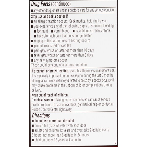 CVS Health Extra Strength Headache Relief Acetaminophen, Aspirin (NSAID) & Caffeine Geltabs