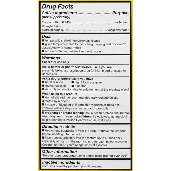 CVS Health Hemorrhoidal Suppositories