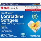 CVS Health 24HR Non Drowsy Loratadine Softgels, thumbnail image