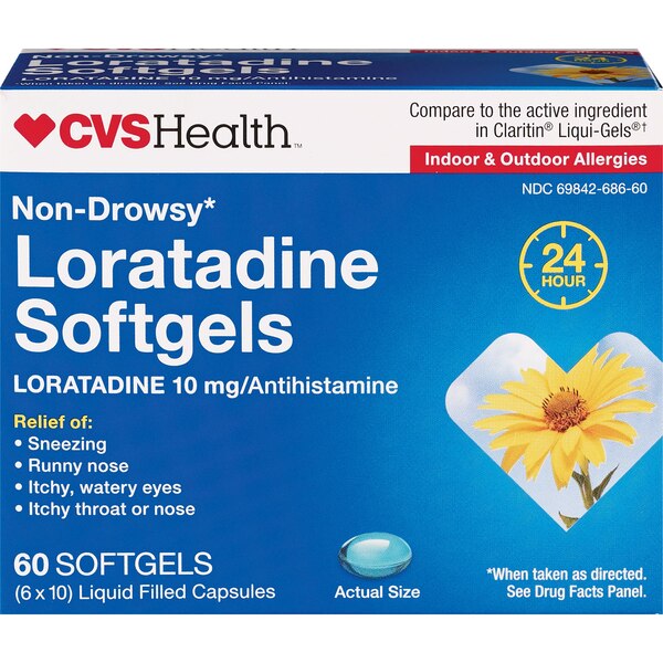 CVS Health 24HR Non Drowsy Loratadine Softgels