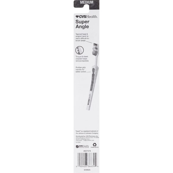 CVS Health Super Angle Toothbrush Medium Full Head