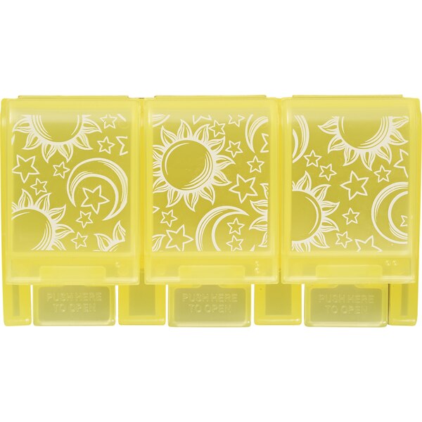 CVS Health 3-Compartment  Soft Touch Pill Case