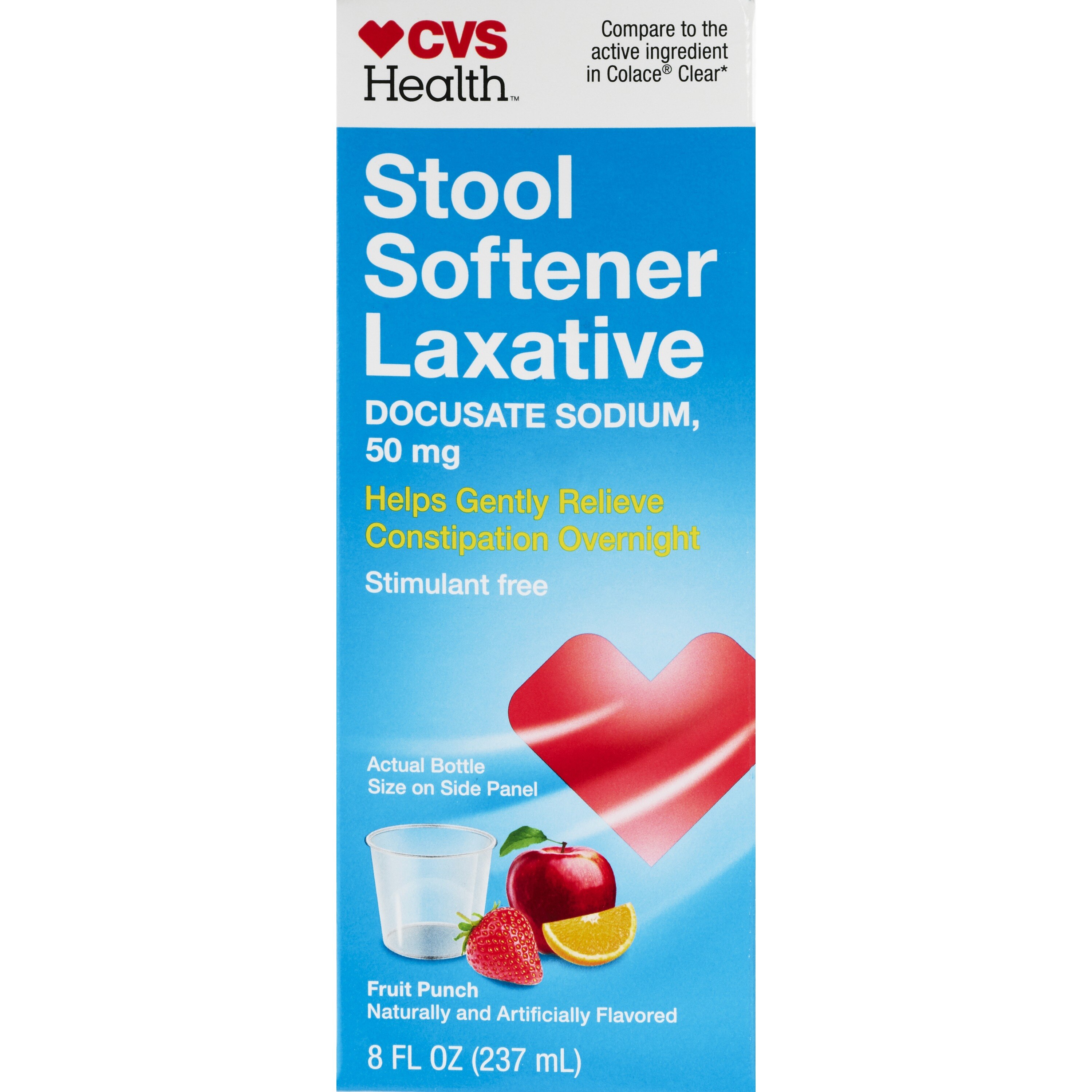 CVS Health Stool Softener Laxative, Fruit Bunch, 8 OZ