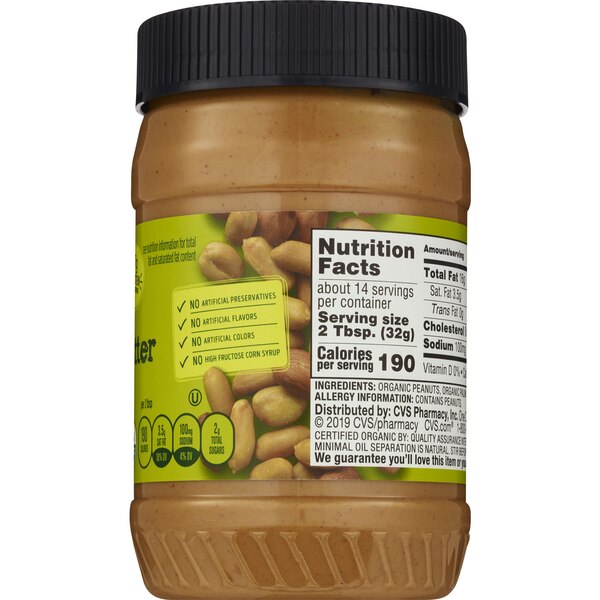 Gold Emblem Abound Creamy Organic Peanut Butter Spread, 16 oz