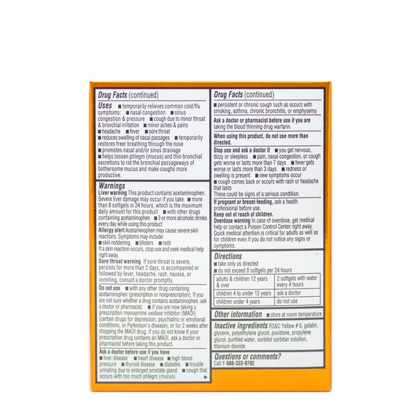 CVS Health Maximum Strength Daytime Softgels for Severe Cold + Flu Relief, 24 CT