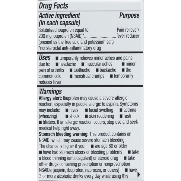 CVS Health Ibuprofen 200 MG Liquid Filled Mini Softgels