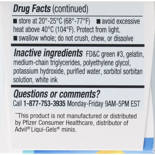 CVS Health Ibuprofen 200 MG Liquid Filled Mini Softgels