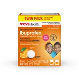 CVS Health Junior Strength Ibuprofen 100 MG Chewable Tablets, Orange, thumbnail image