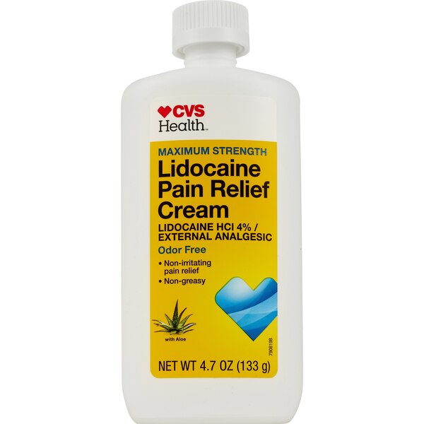 CVS Health Maximum Strength Lidocaine Pain Relief Cream
