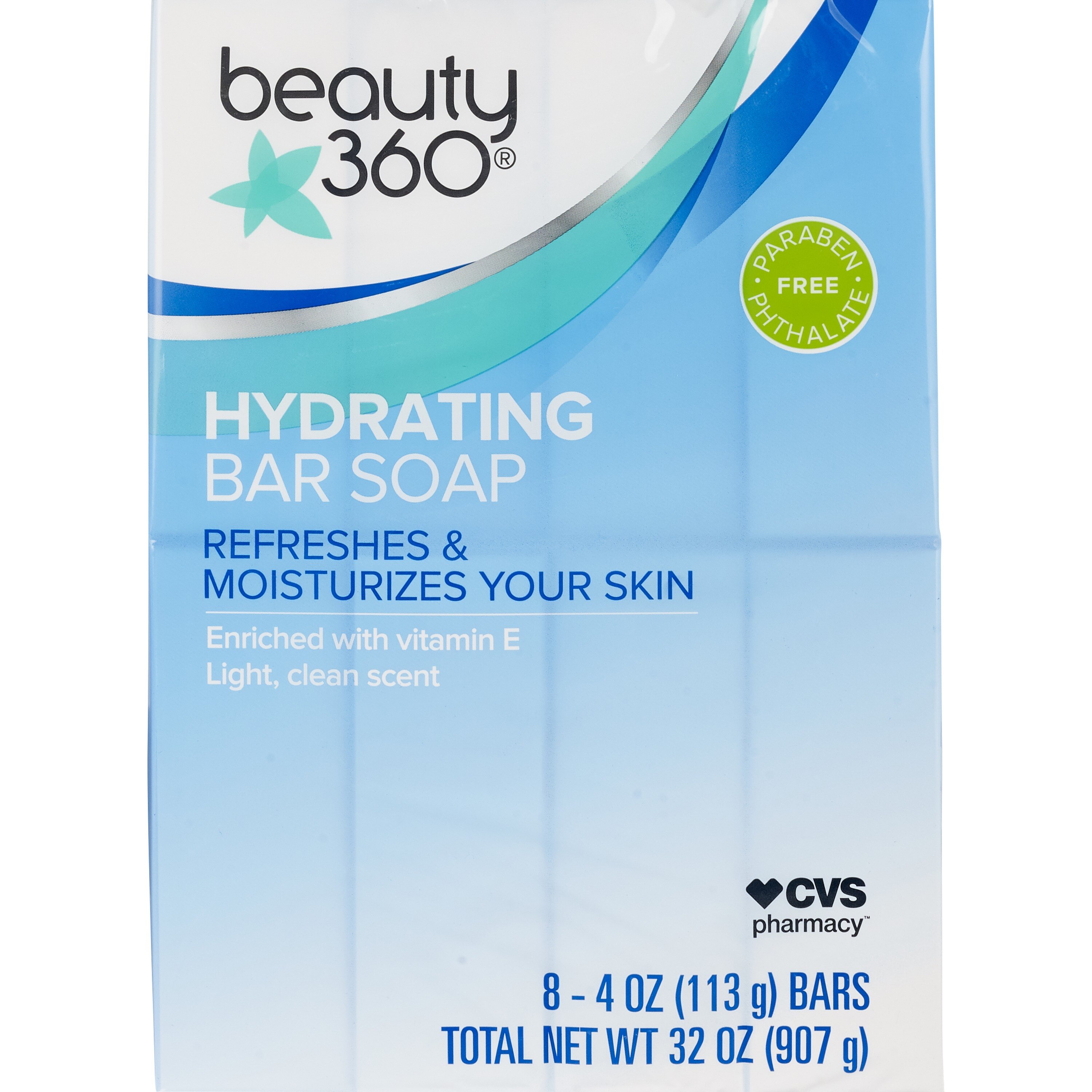 Beauty 360 - Jabón de tocador hidratante, 8 u.