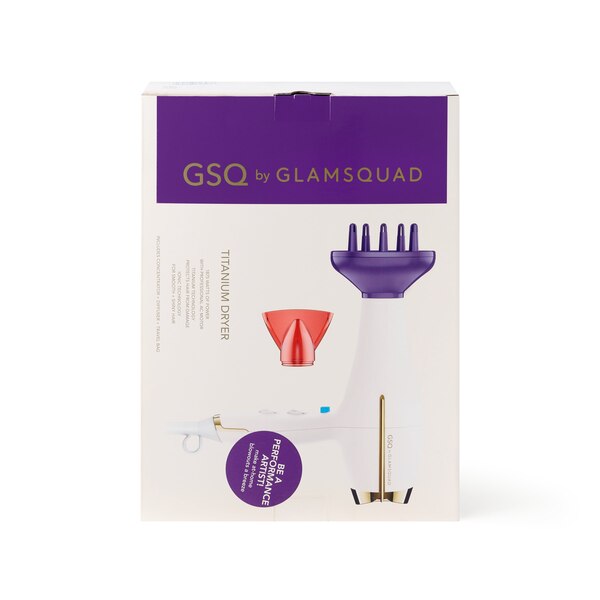 GSQ by GLAMSQUAD Titanium Hair Dryer, White