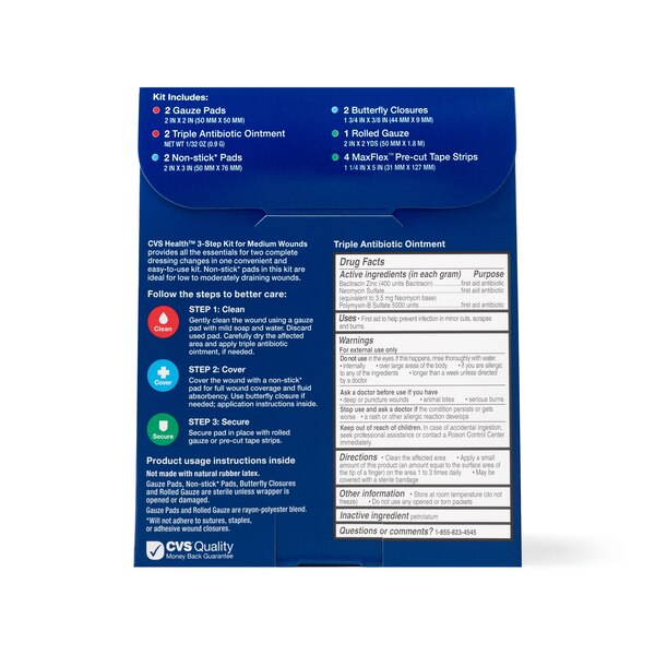 CVS Health 3-Step Kit for Medium Wounds