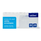 Cailber Press & Seal White Envelops, 50 ct, thumbnail image
