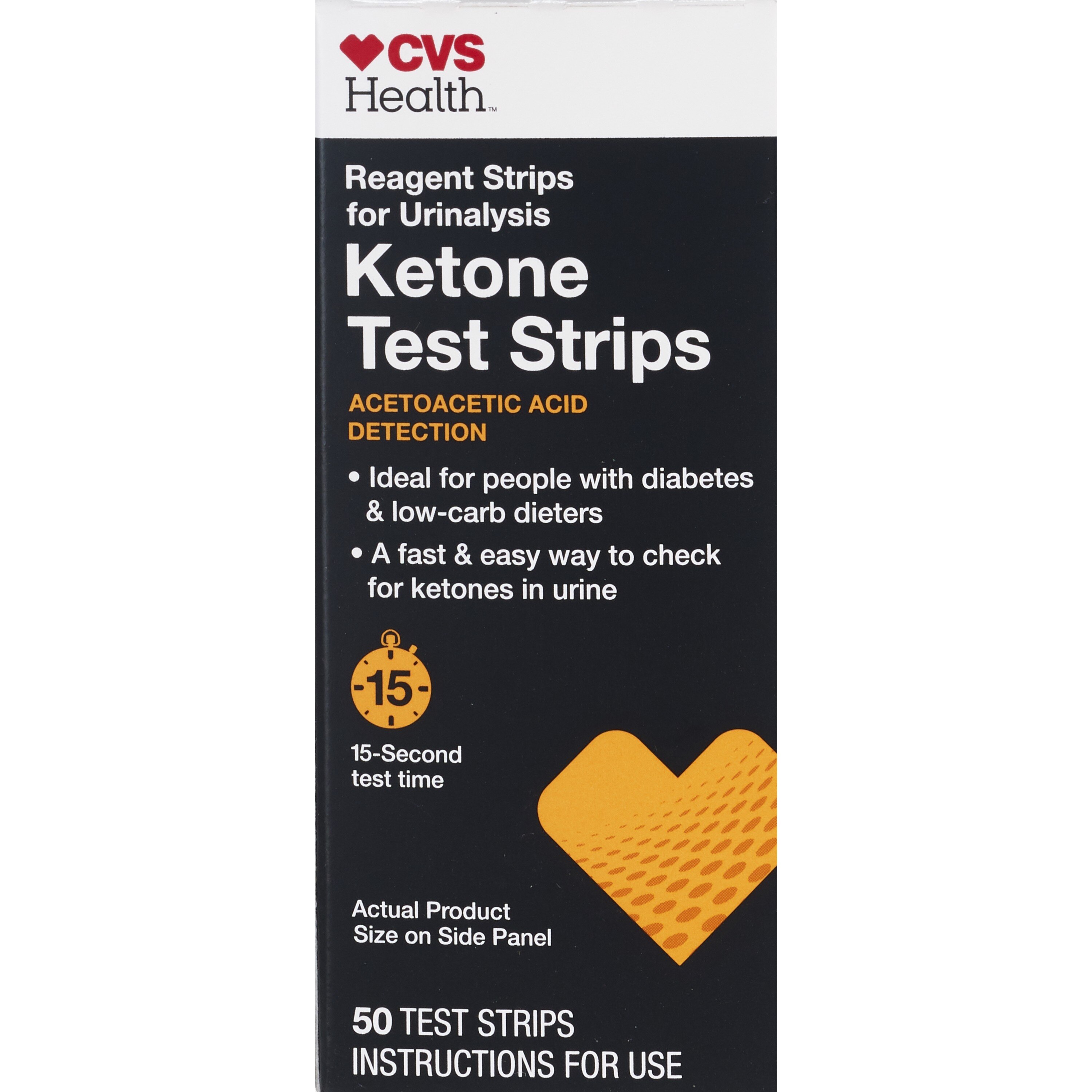 CVS Health Ketone Reagent Test Strips, 50 CT