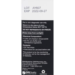 CVS Health Ketone Test Strips, 50 CT