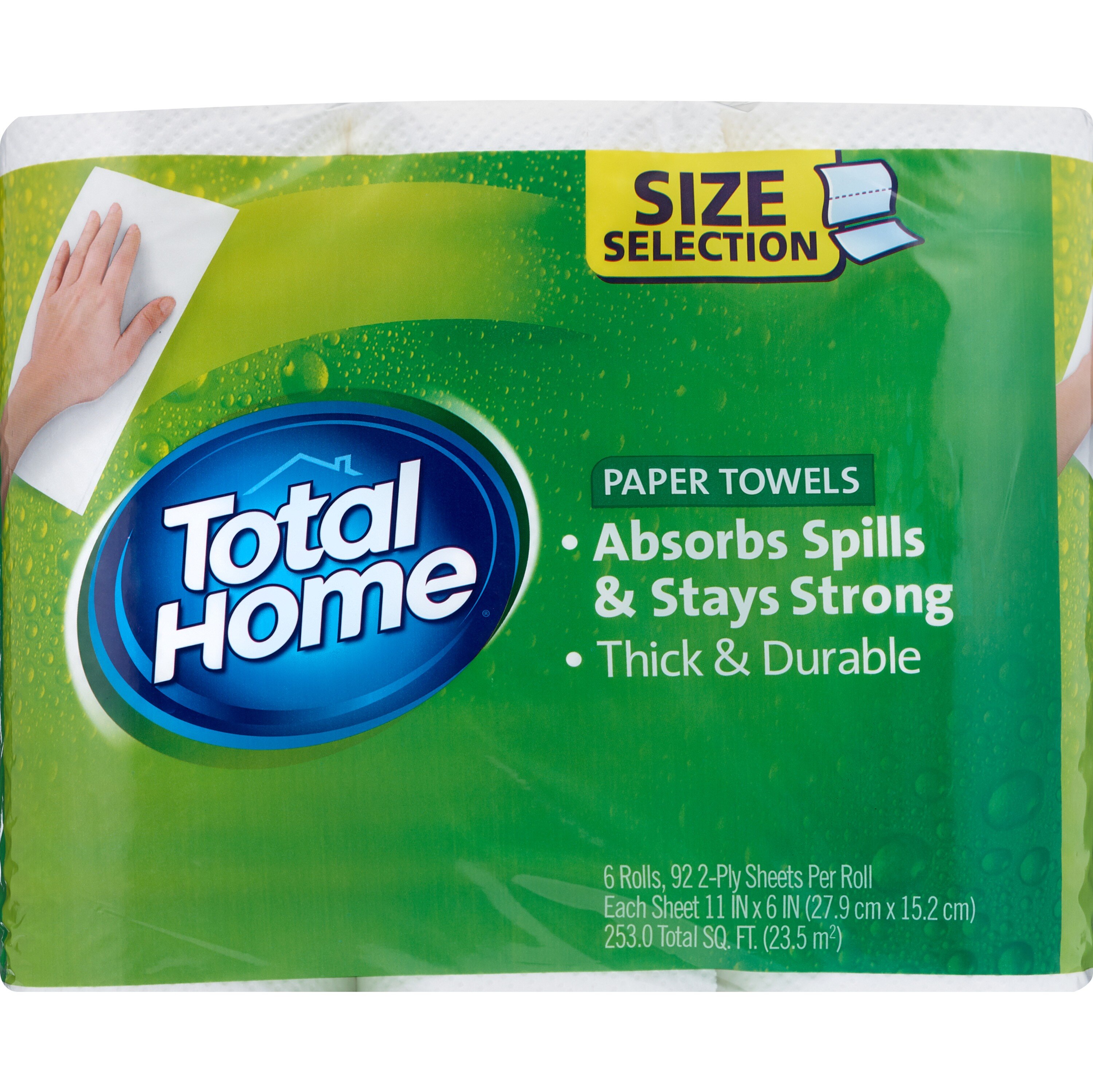 Total Home Paper Towels, 6/Pack