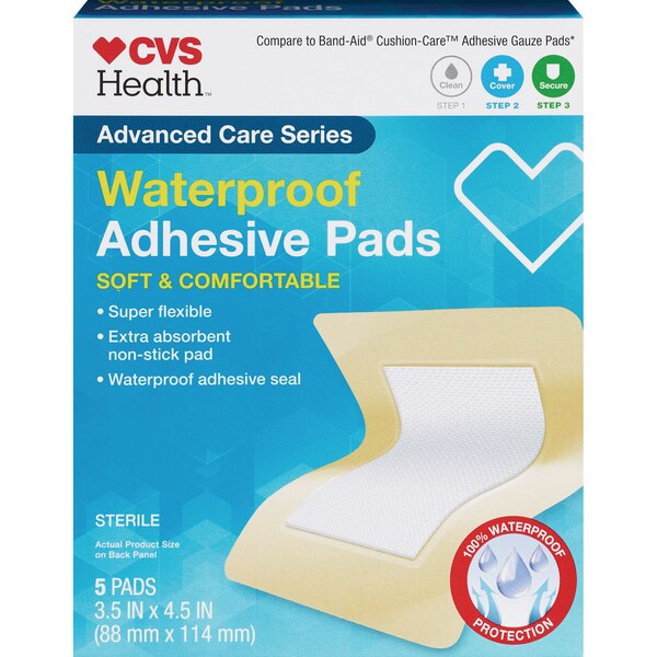 CVS Health Waterproof Comfort Adhesive Pads
