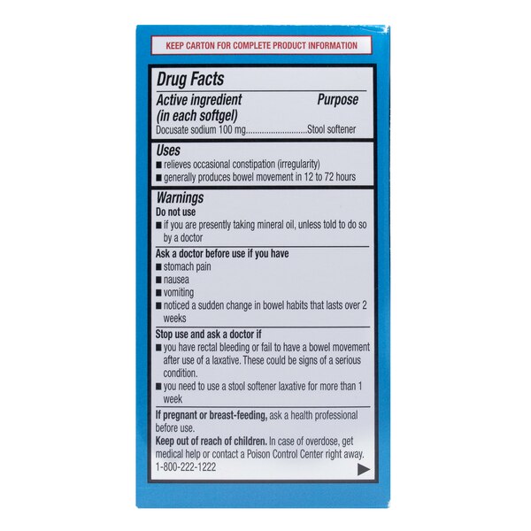 CVS Health Stool Softener Dye-Free Softgels, 60 CT