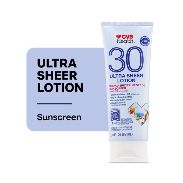 CVS Ultra Sheer Broad Spectrum Sunscreen Lotion