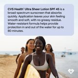 CVS Ultra Sheer Broad Spectrum Sunscreen Lotion, thumbnail image