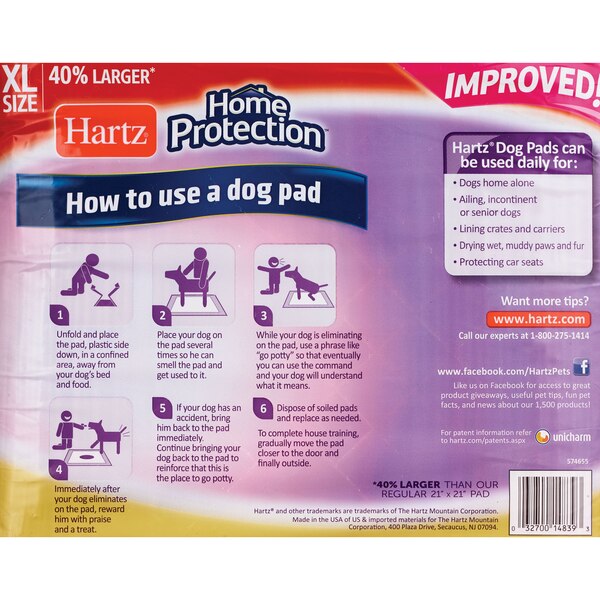 Hartz Home Protection Odor Elimination Pads, Extra Large, 30CT