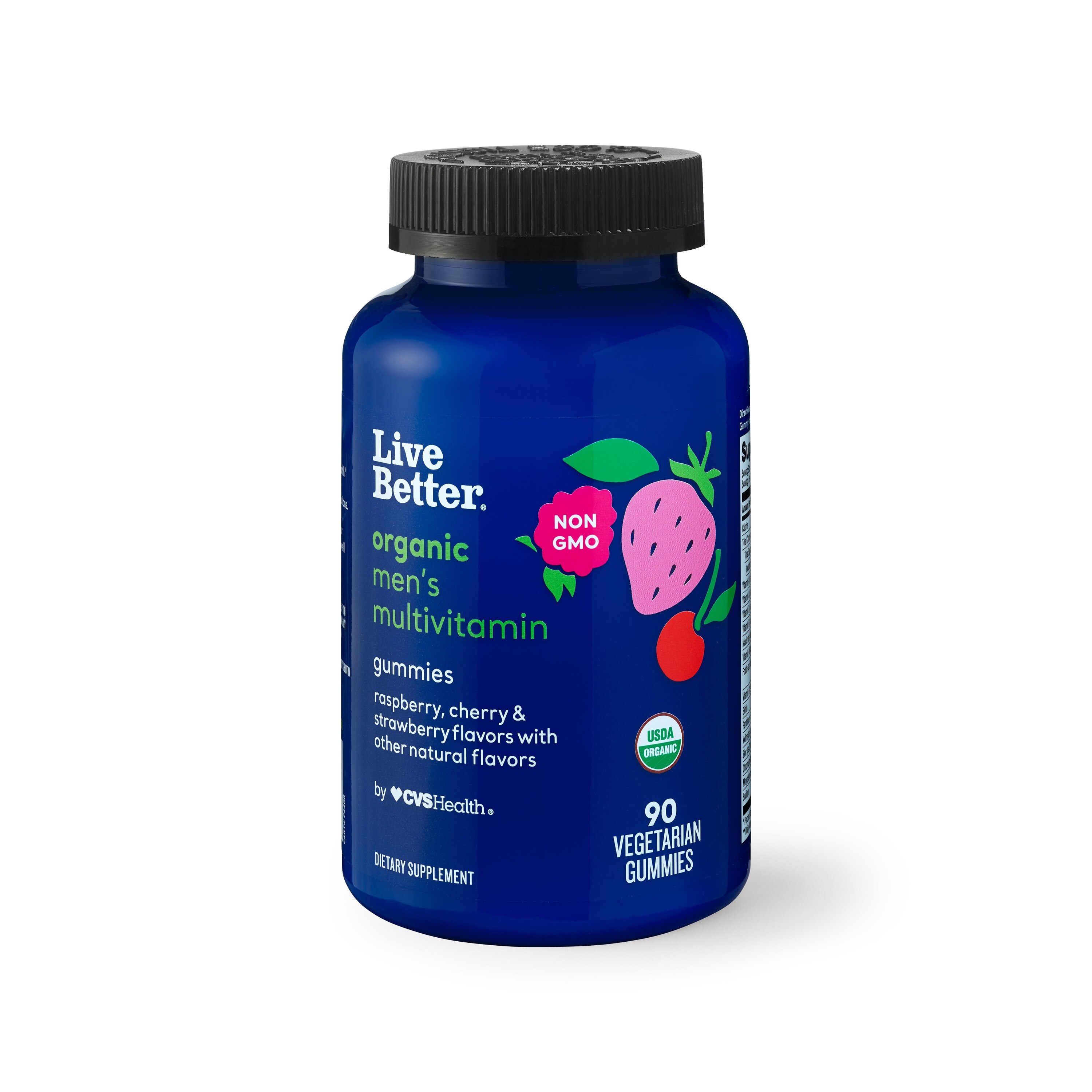 Live Better - Suplemento multivitamínico orgánico en gomitas para hombres, 90 u.