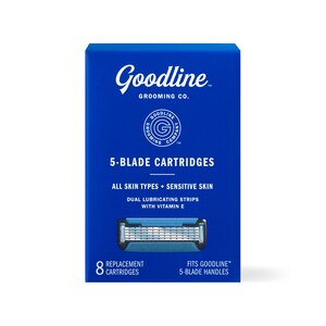Goodline Grooming Co. 5-Blade Razor Blade Refills, 8 Count, 4 Count