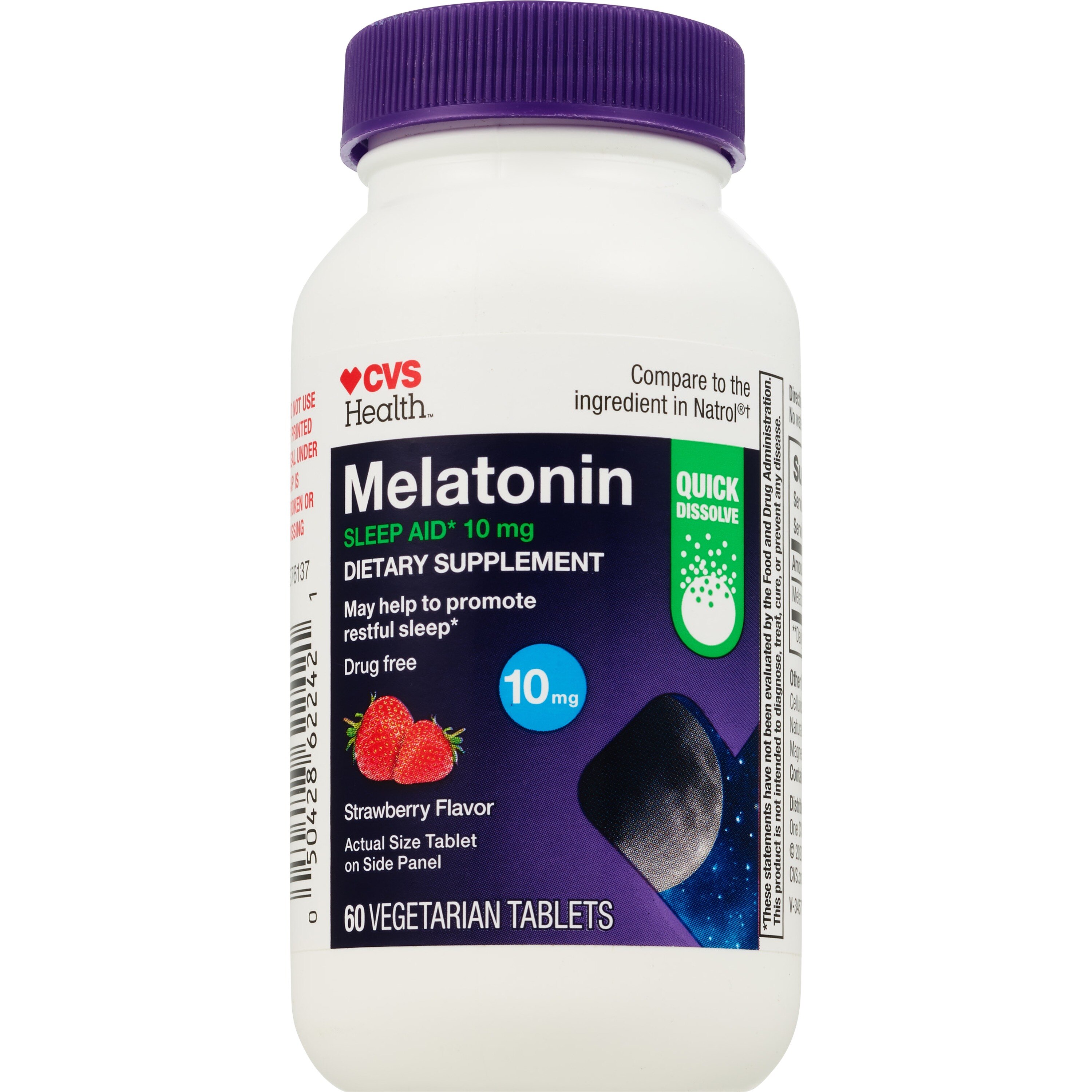 CVS Health - Melatonina, disolución rápida, 10 mg