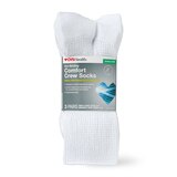 CVS Health Non-Binding Comfort Crew Socks for Diabetics Unisex, 3 Pairs, thumbnail image