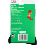 CVS Health Over-the-Calf Length Compression Socks Unisex, 1 Pair, Black, thumbnail image