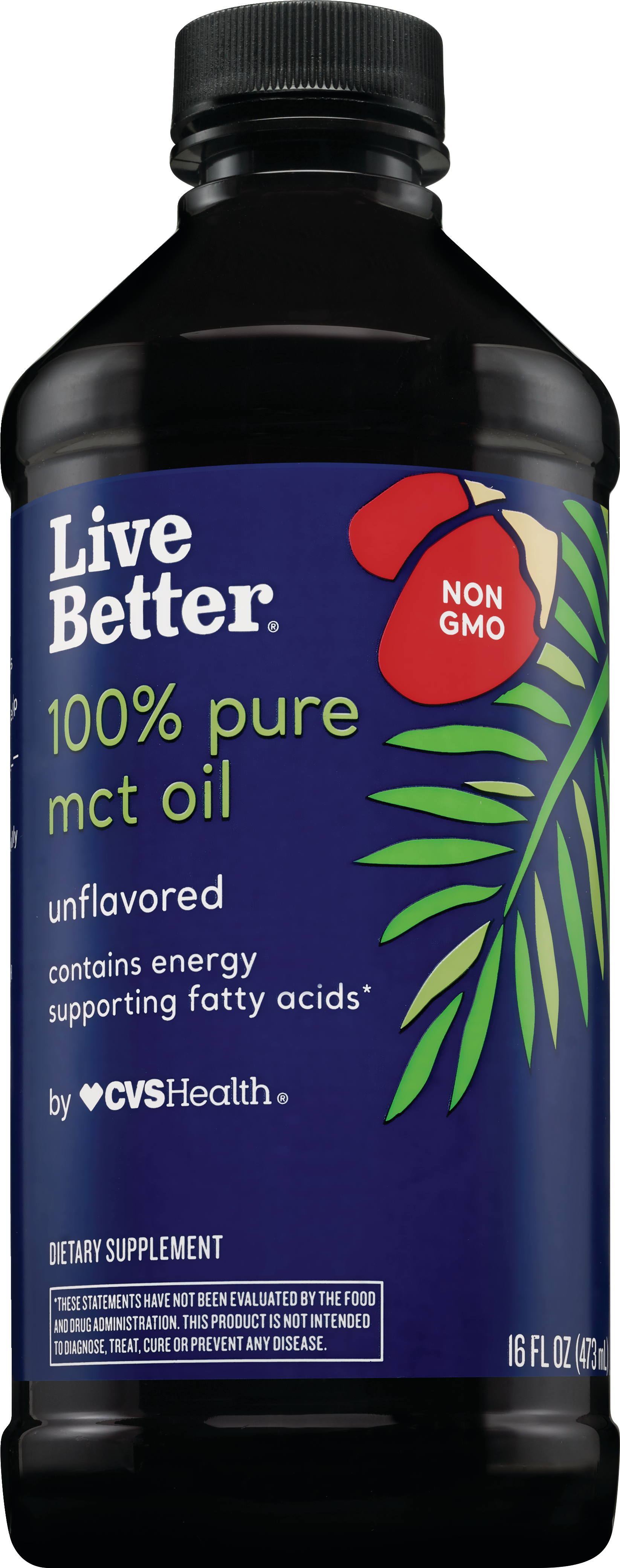 Live Better - Aceite MCT 100% puro, sin sabor, 16 oz