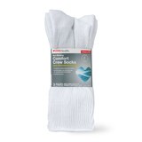 CVS Health Non-Binding Comfort Crew Socks for Diabetics Unisex, 3 Pairs, thumbnail image