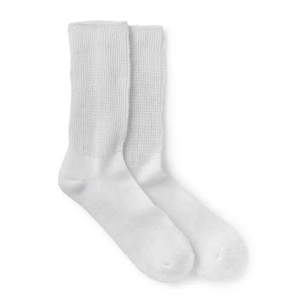 CVS Health Non-Binding Comfort Crew Socks for Diabetics Unisex, 3 Pairs