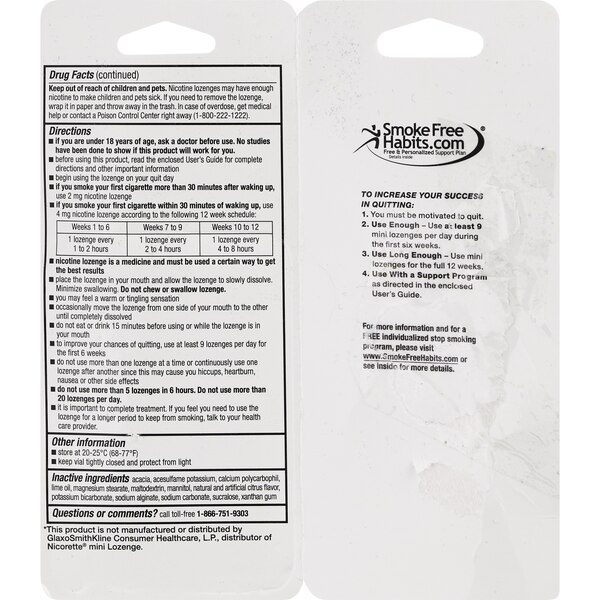 CVS Health Sugar Free Nicotine Lozenge, Citrus