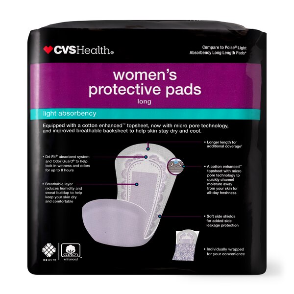 CVS Health Women's Protective Pads Light Absorbency