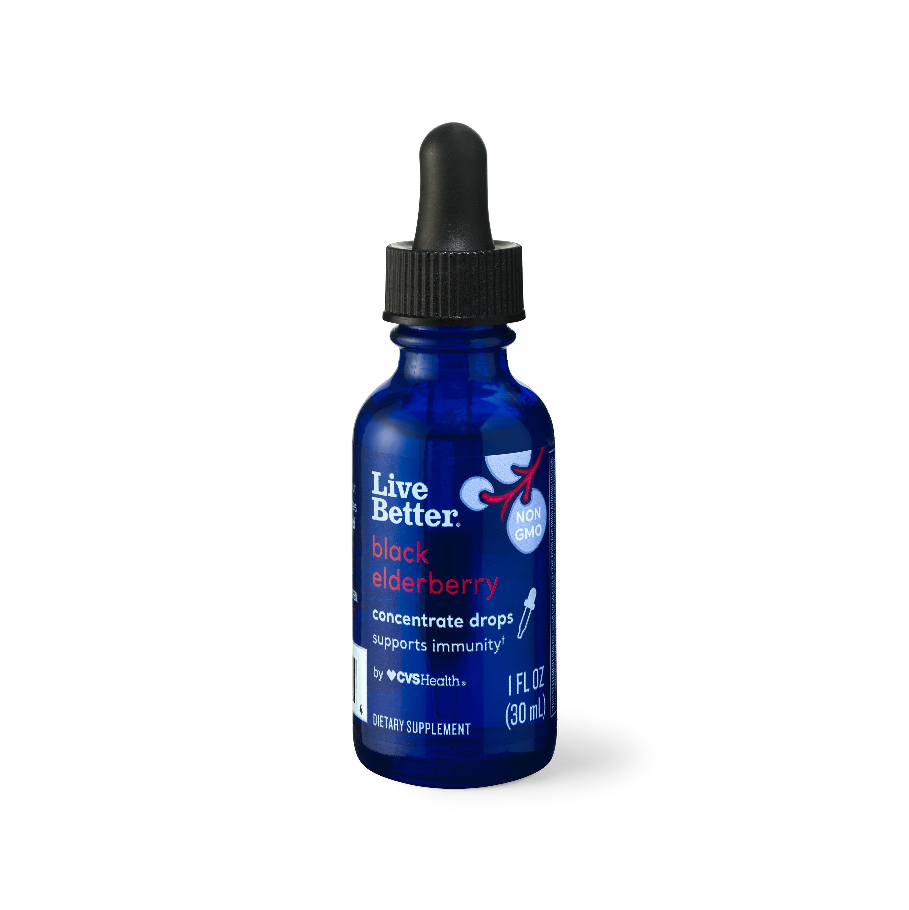 Live Better Elderberry Concentrate Drops, 1 OZ