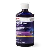 CVS Health Nighttime Cold & Flu Multi-Symptom Relief Liquid, 6 OZ, thumbnail image 3 of 8
