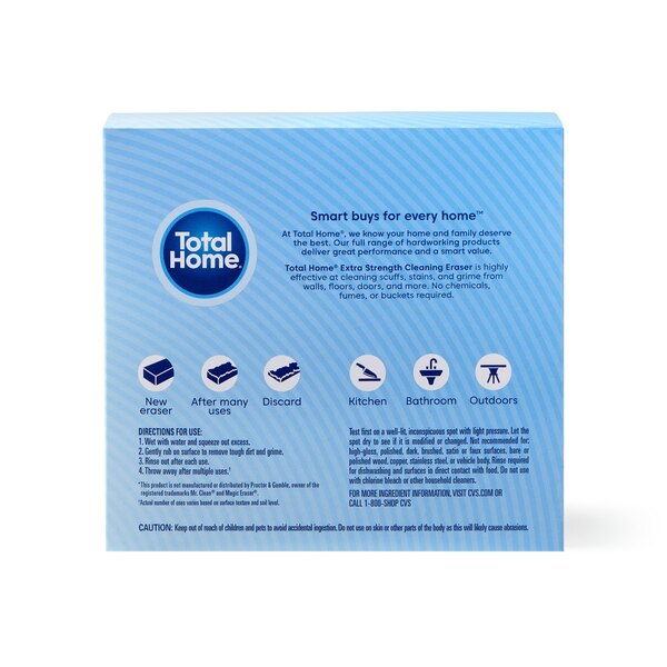 Total Home Extra Strength Multi-Eraser Pads, 2 ct