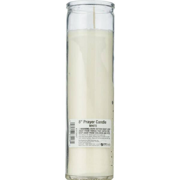 Star Candle Co. White Pillar Candle, 8 in