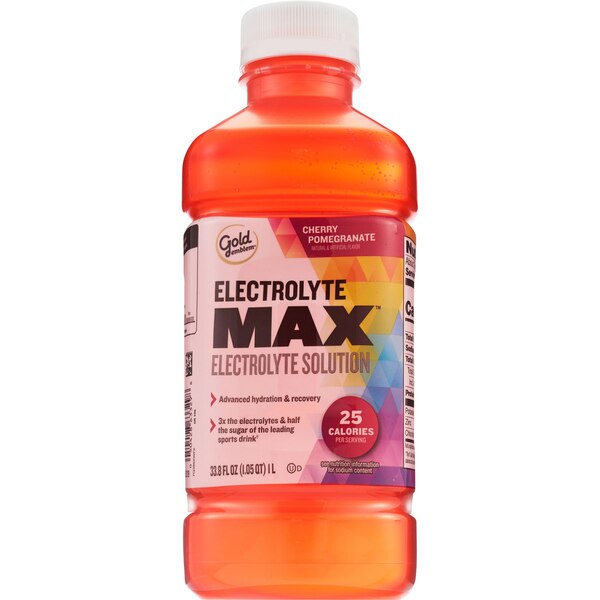 Gold Emblem Electrolyte Max Electrolyte Solution, Cherry Pomegranate, 33.8 oz
