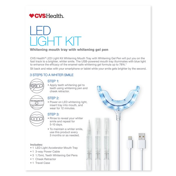 CVS Health LED Light Teeth Whitening Kit