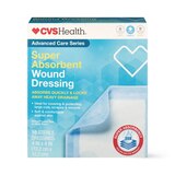 CVS Health Super Absorbant Wound Dressing, 4 in x 4 in, 10 CT, thumbnail image